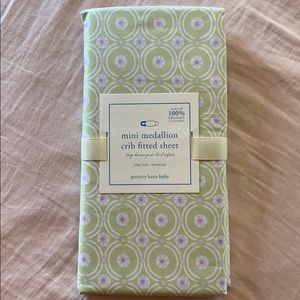 NWT Pottery Barn Baby fitted crib sheet